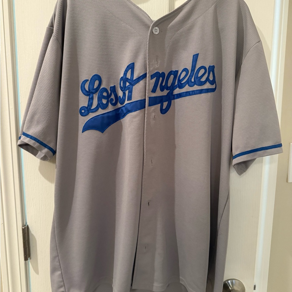 Gray Los Angeles Baseball Jersey